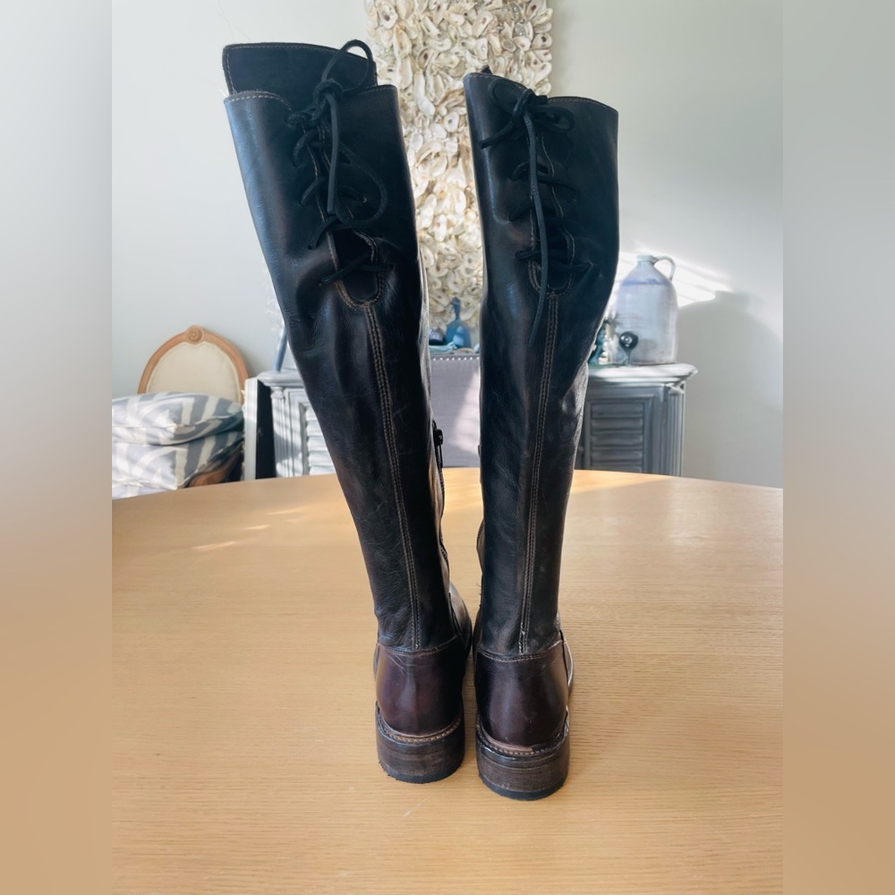BED STU MANCHESTER LACE BACK DISTRESSED BOOTS SIZE 9 - Picture 4 of 16